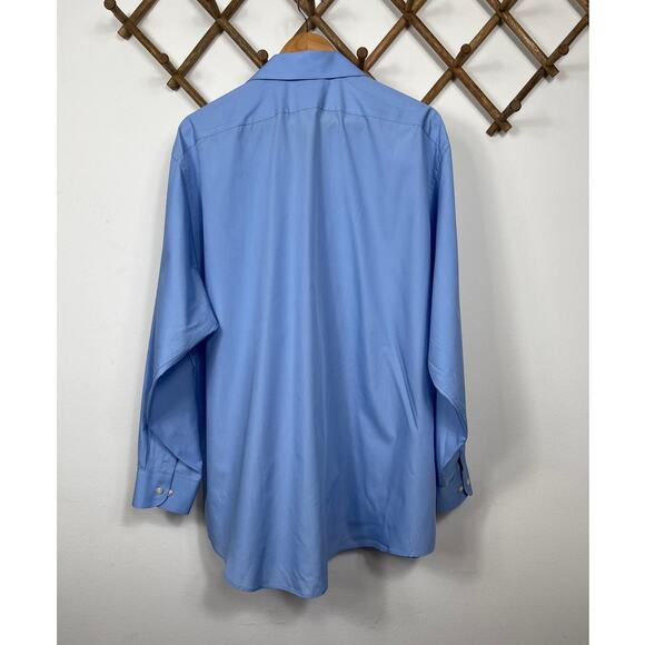 Arrow Men's Poplin Shirt in Blue Size XXL - Picture 2 of 8